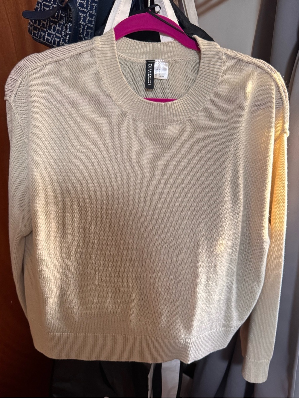 H&M Cream Crewneck Sweater